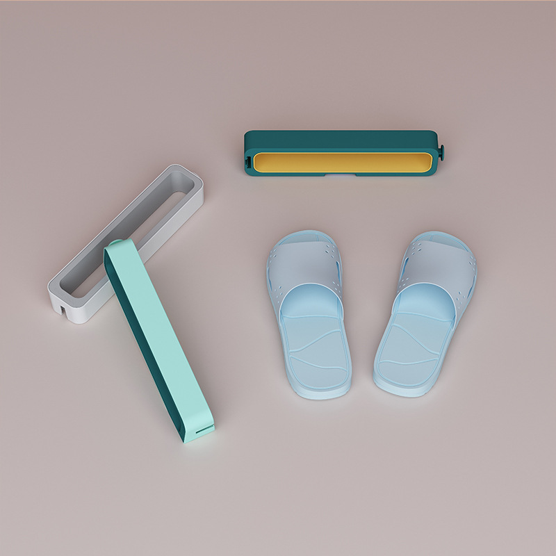 Bathroom Slipper Rack Punch-free Toilet Toilet Door Rear Draining Shoe Rack Wall-mounted Non-marking Slipper Rack