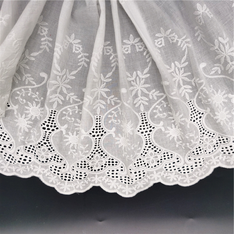 Прямые продажи кружевной ткани с вышивкой для юбок и штор