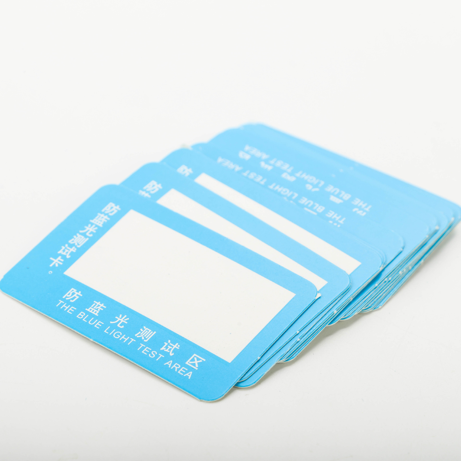 Тестовая карта против синего света, бумажная тестовая карта для линз, оптовая продажа аксессуаров для очков