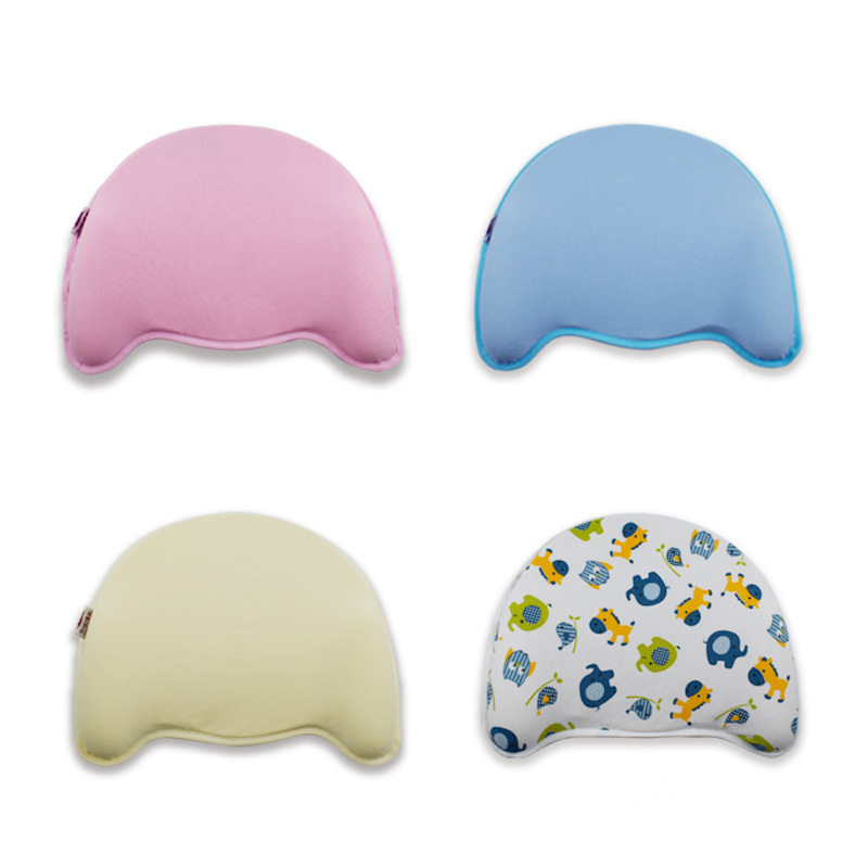 Оптовая хлопковая подушка для детей 0-3 года, коррекция головы, противоотклоняющаяся подушка для стайлинга из памяти