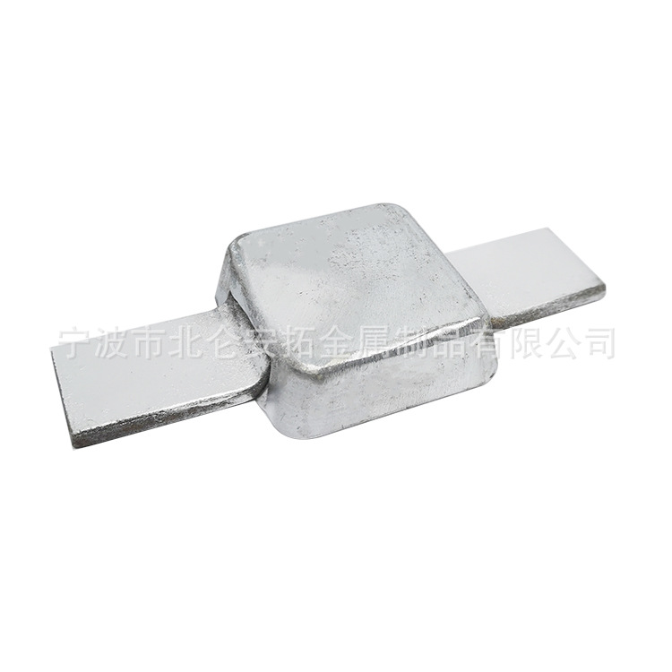 Jianuo Marine Zinc Alloy Sacrificial Anode National Standard Ccs Anti-Corrosion Cathodic Protection Welded Zinc Aluminum Block