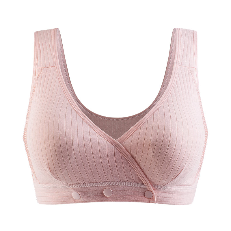 Pregnant Women's Underwear Pregnancy Vest-type Special Push-up Anti-sagging Bra Pure Cotton Summer Ultra-thin Breast-feeding Bra