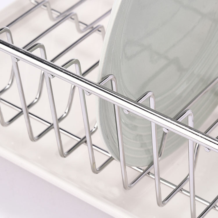 Dish Storage Rack 304 Stainless Steel Drain Rack Bowl and Chopsticks Storage Kitchen Rack Countertop Cupboard Drain Bowl Rack