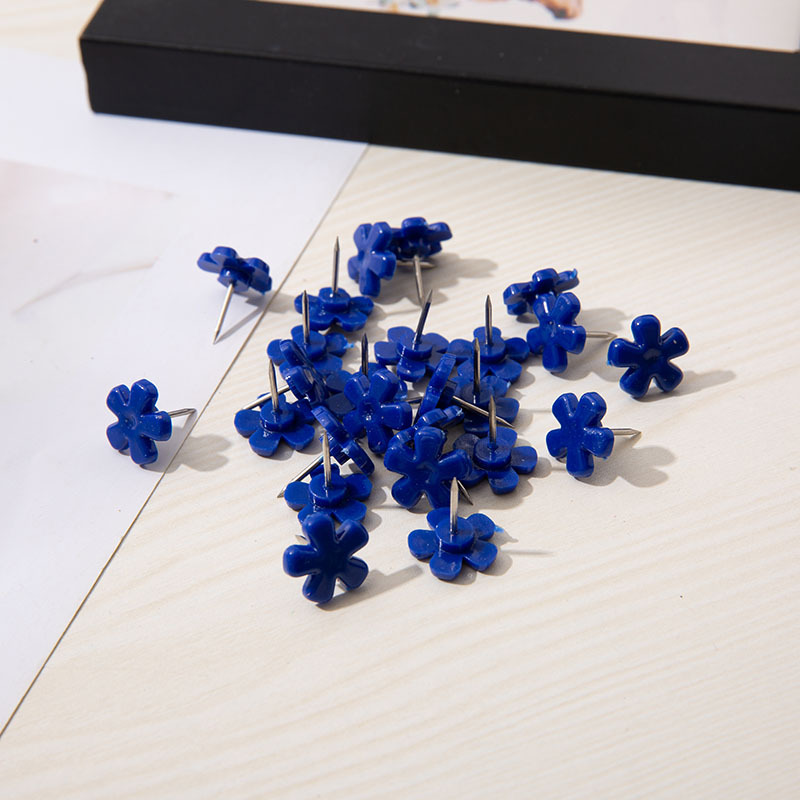 Yiwu Amazon предлагает цветные I-образные гвозди в форме цветка синих слив в оптовых количествах