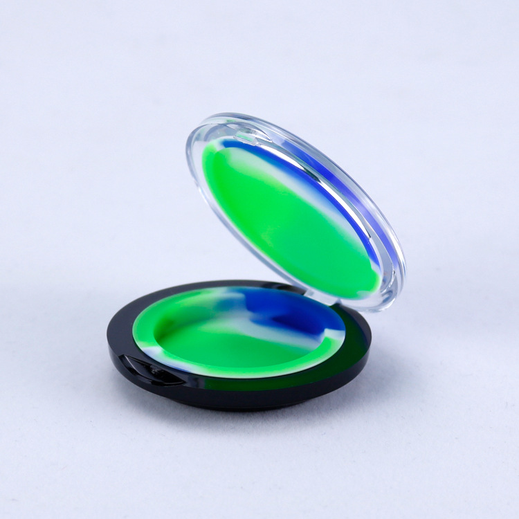 Factory direct cosmetic mirror box 6ml silicone box portable storage box cigarette paste box environmental protection silicone