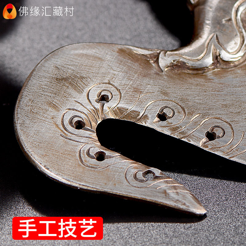 Buddha's Edge Huijin Gang Knives Xizang Buddhist Articles Ornaments Nepal Iron Handmade Five-strand Vajra Pestle