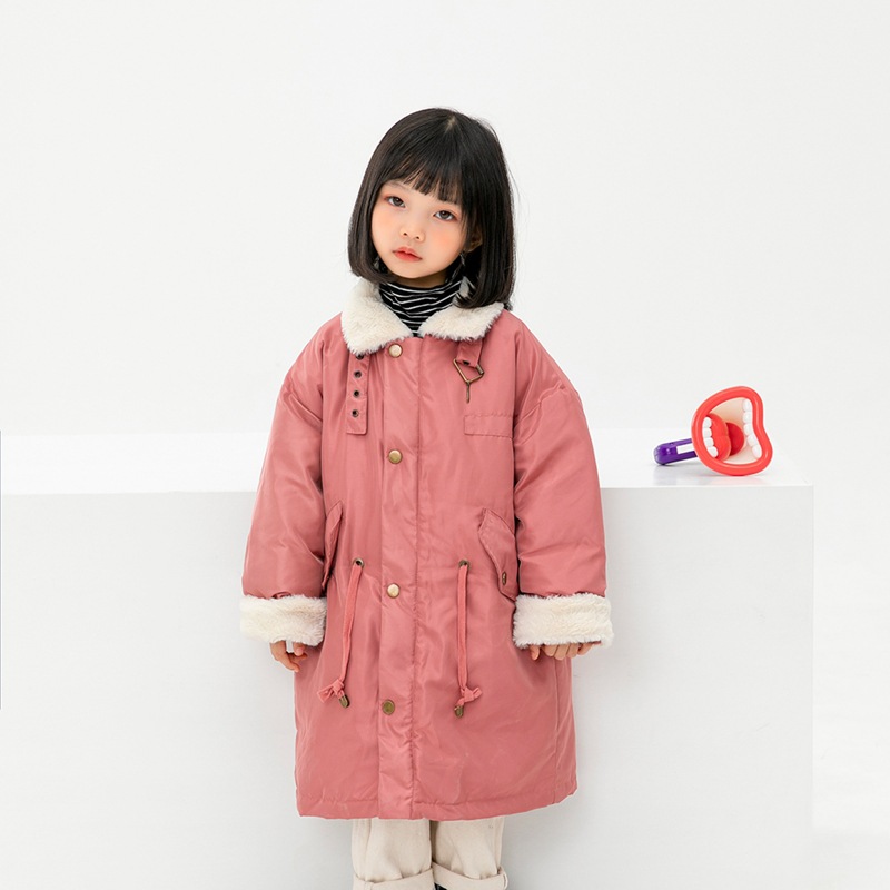 Детская одежда девочек пуховик 2020 зимний новый стиль для девочек средней и большой размеров