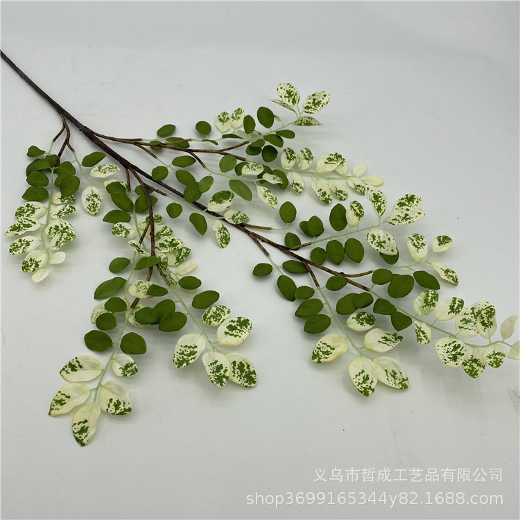Simulation small pink leaf Locust Leaf Bell simulation floor green plant drunk Wood fake branch space furnishings New Year decoration
