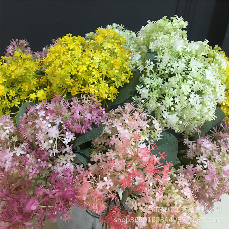 Artificial lace flower floating snow green plant grass decoration fake flower flower arrangement floral landscape Club Cafe soft decoration