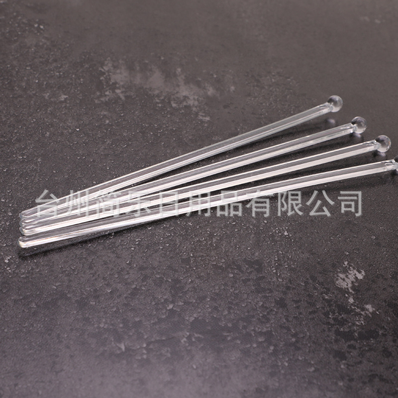 Disposable transparent stirring rod plastic PS cocktail stick milk tea coffee stirring rod scientific experiment stick toy stick