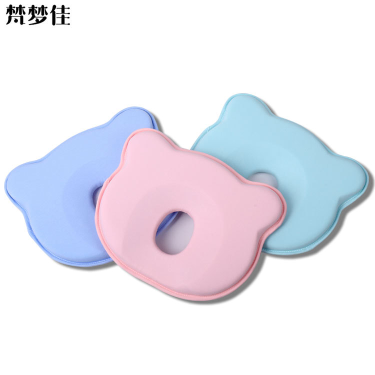 Summer cotton baby pillow correction head shape baby newborn sleep shaping memory pillow anti-deviation head manufacturers