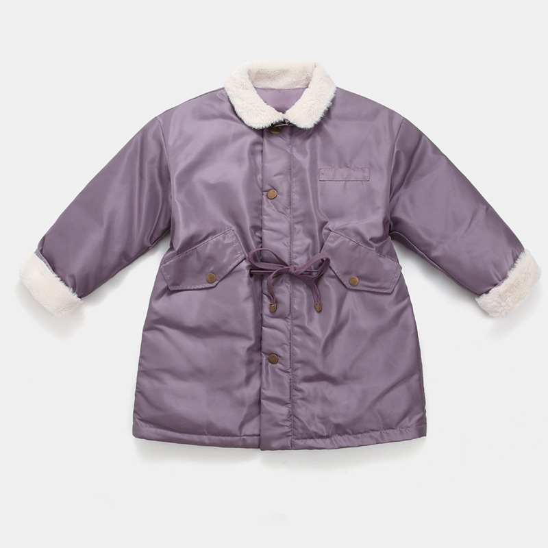 Children's Clothing Girls' down Jacket 2020 Winter New Style Medium and Large Children's Baby Girl's Medium and Long Warm Girl's Jacket on Behalf of