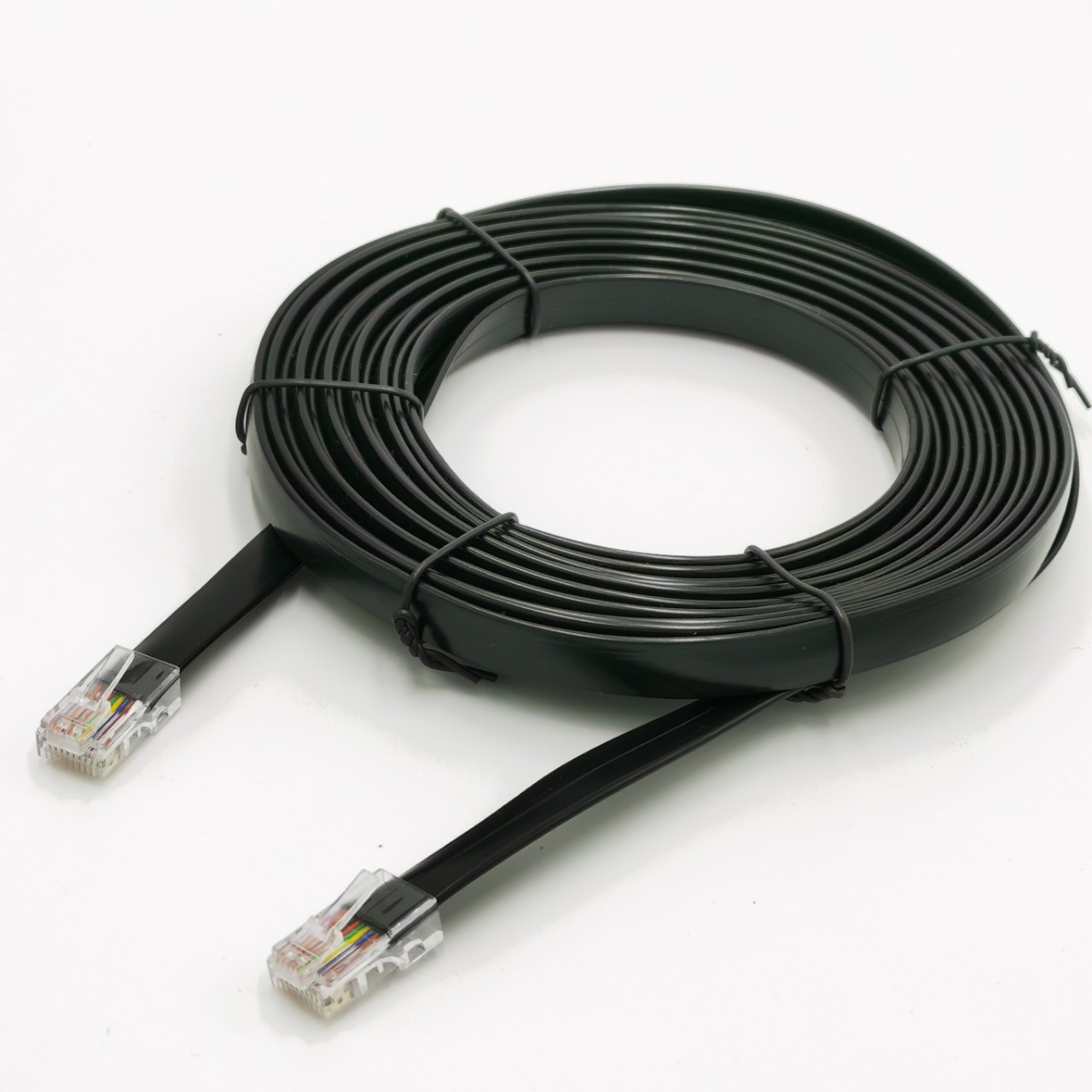 Telephone line 2-Core 4-core 6-core 8-core 10-core Crystal Head flat network cable jumper signal communication wire processing terminal