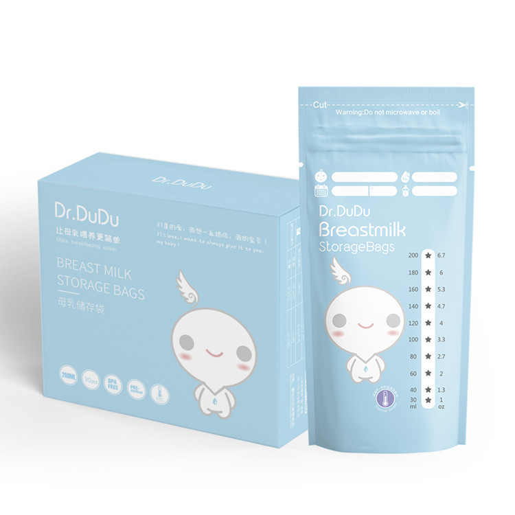 В наличии Dr.DuDu, 200 мл, пакет для хранения грудного молока, 30 штук