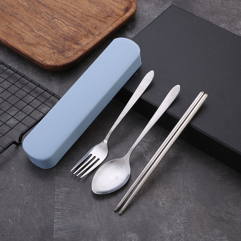 Manufacturer Wholesale Stainless Steel Portable Knife, Fork and Spoon Customized Gifts with Logo for Home Portable Business Storage