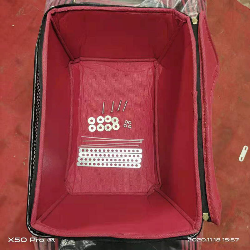 Large-Capacity Rear Seat Vegetable Basket Bicycle Basket Metal Basket with Inner Basket Waterproof Electric Vehicle Basket