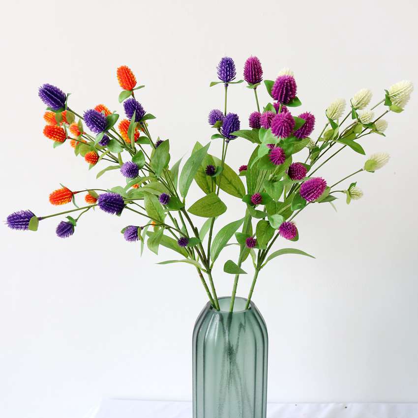 Multi-head sea holly Thorn celery simulation plastic bouquet artificial flower wedding home decoration fake flower