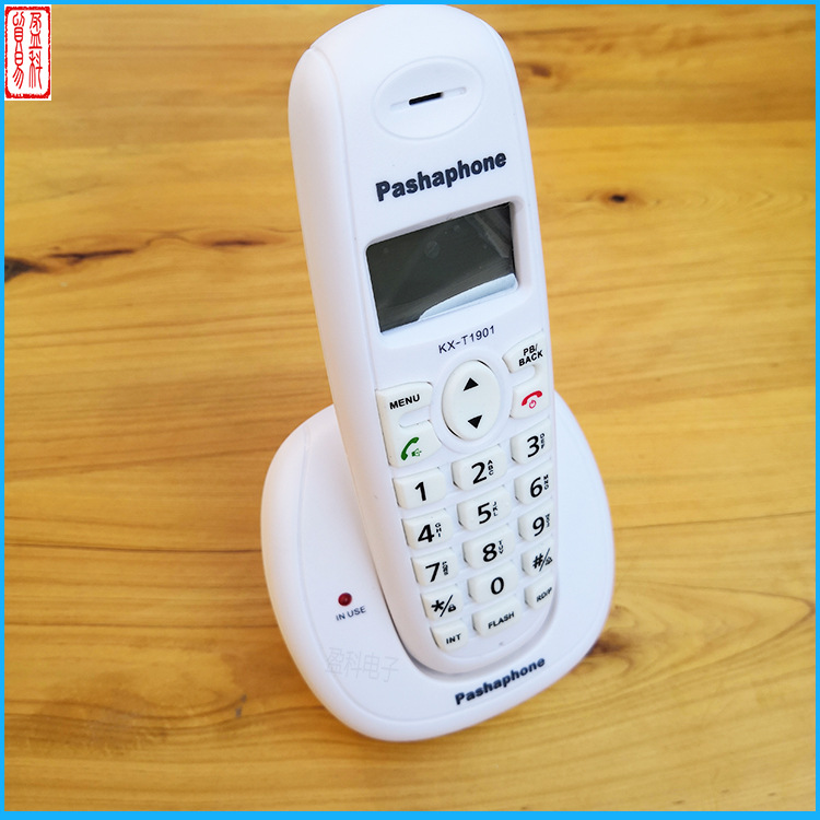 Pashaphone KX-1901 Cordless Telephone Office Home Sub-machine Stand-alone Mobile Wireless Black