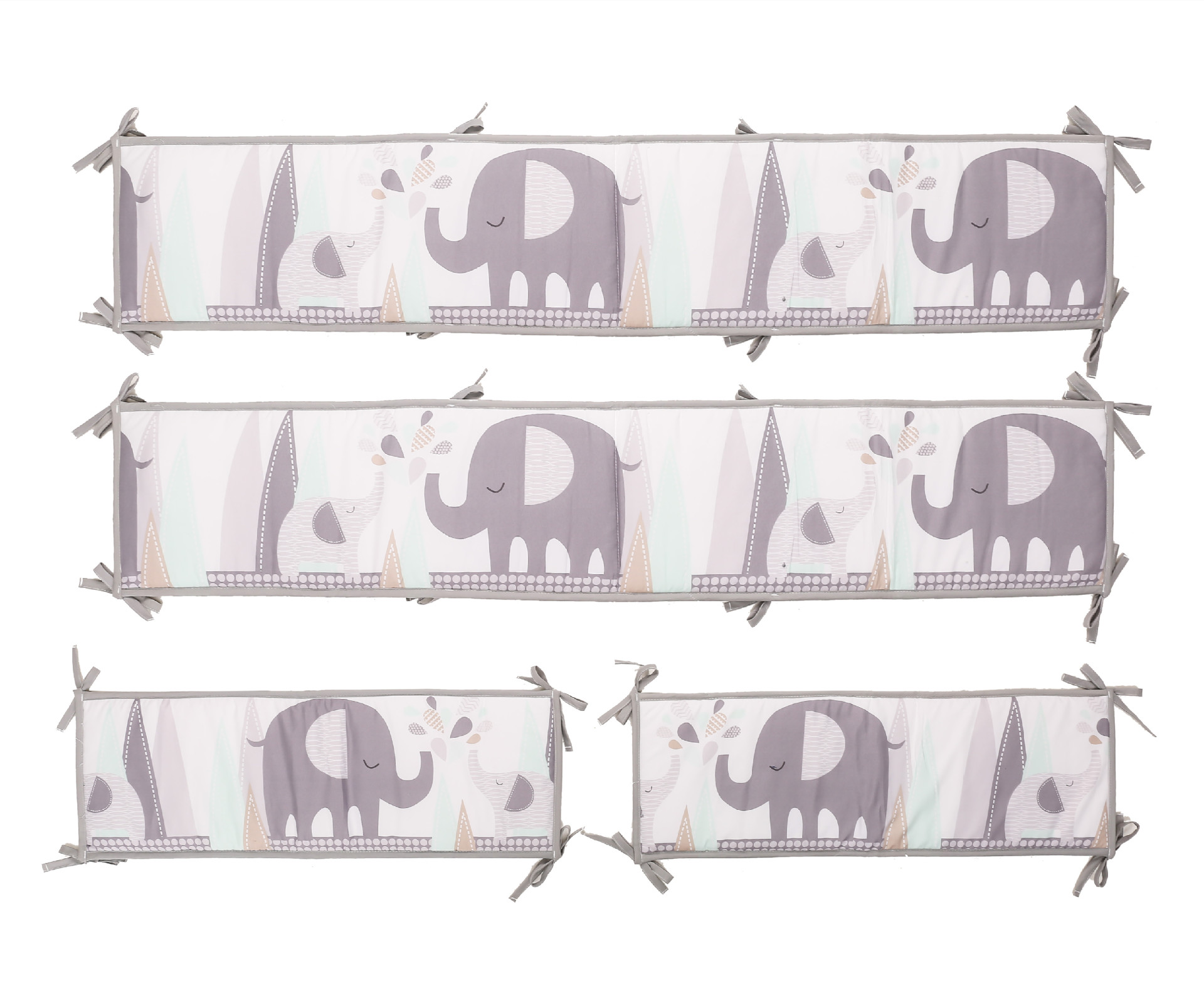 Newborn Set Children's Bedside Bed Cover Bed Skirt Infant Bedclothes 4-Piece Set