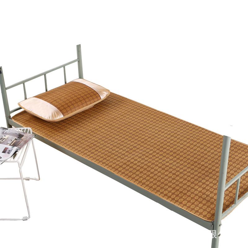 Summer mat student dormitory single bed ice silk folding bunk straw mat 0.9 m0.8m1.2 m 1.0 rattan mat