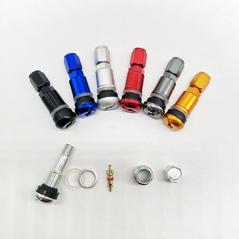 Car Vacuum Tire Core Rubber Valve Valve Core Aluminum Alloy Flats Bottom Valve Vacuum Tire Valve
