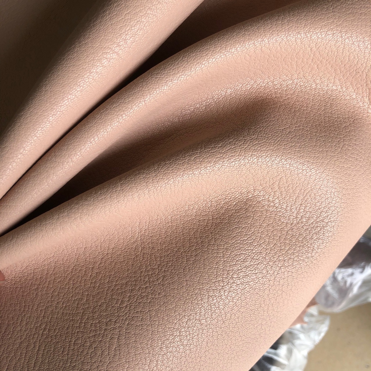 French Sheep Italian Head Layer Goatskin Luggage Shoes Belt Belt Handmade DIY Genuine Leather