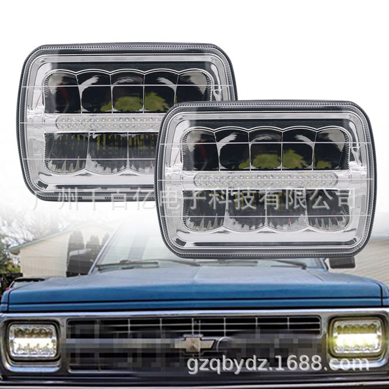 Подходит для Jeep Wrangler TJ Cherokee фара 5x7 квадратный свет, 7 дюймов квадратный свет, фара грузовика, модифицированный свет для пикапа