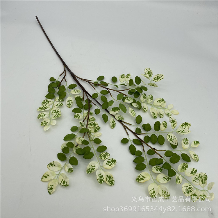 Simulation small pink leaf Locust Leaf Bell simulation floor green plant drunk Wood fake branch space furnishings New Year decoration