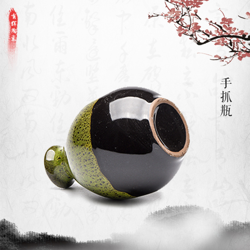 0.5kg Pieces of Ceramic Wine Jars, Yixing Clay Pottery, Antique-Style, Household Sealed Small Wine Bottles, Wine-Making Pots, Wine Utensils, Handmade Wine Jars