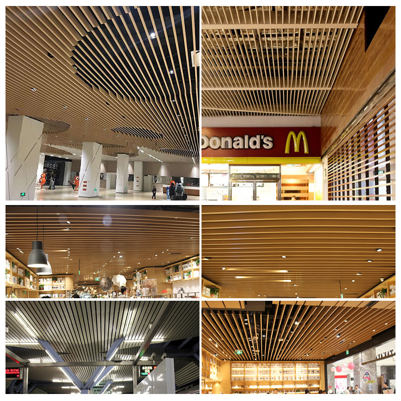 Ceiling Material Aluminum Square Aluminum Grille Ceiling Replenishment Hotel Restaurant Office Ceiling Ceiling