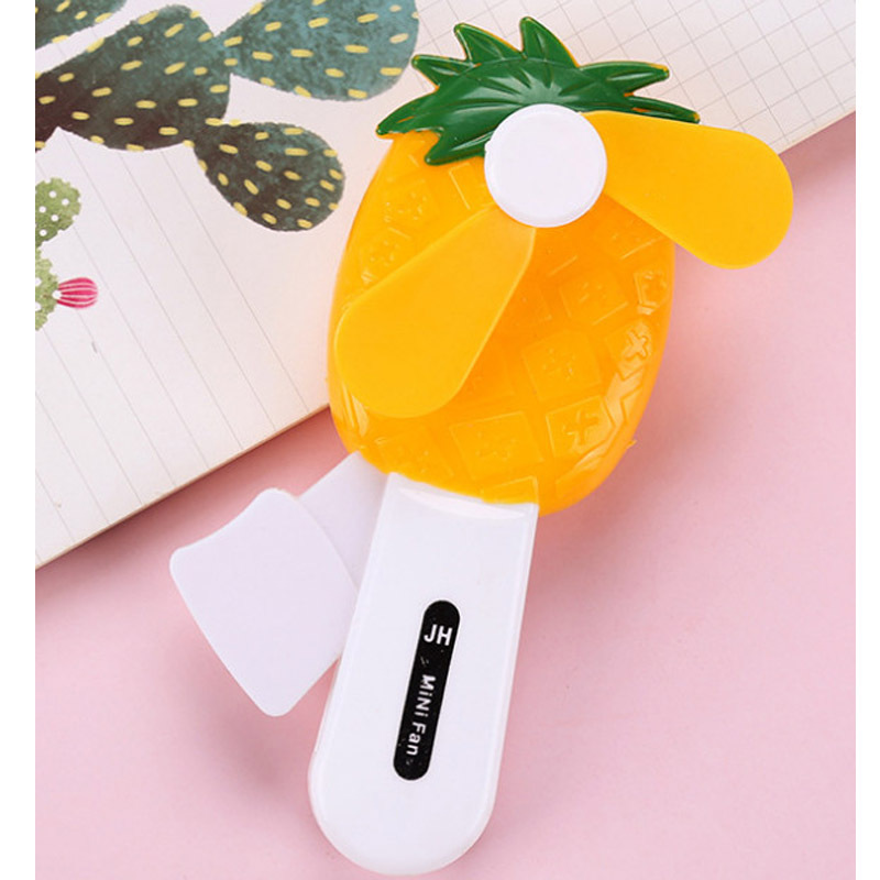 Cross-border dedicated creative fruit hand pressure fan does not hurt hand handheld fan kindergarten gift cool summer