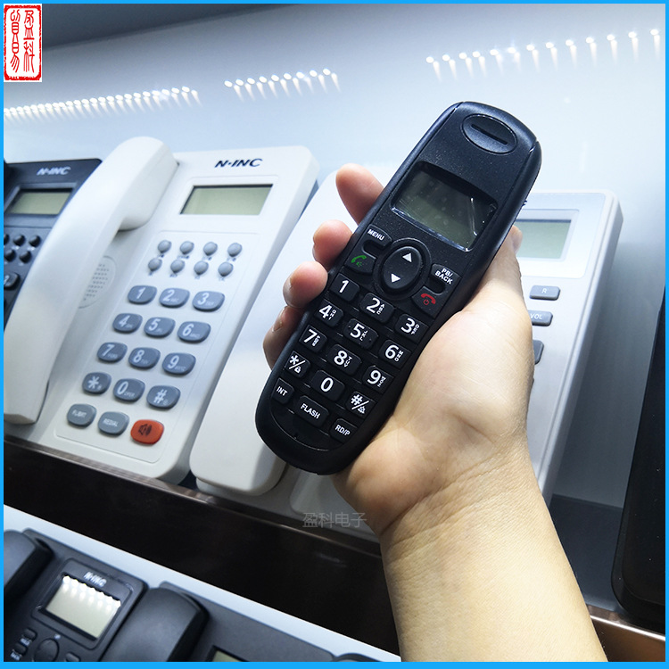 Pashaphone KX-1901 Cordless Telephone Office Home Sub-machine Stand-alone Mobile Wireless Black