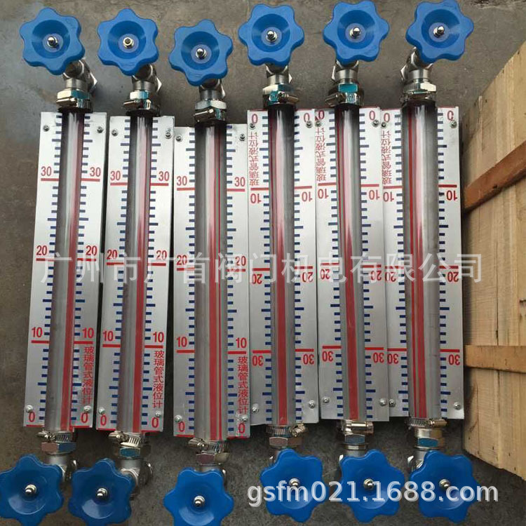 TWo-color Glass Tube Level Gauge 304 Stainless Steel Flange Level Gauge X49W-16P Koker Water Level Gauge