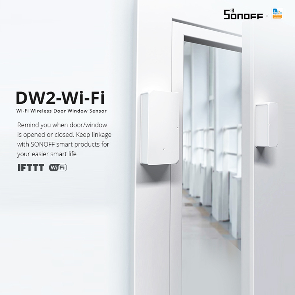 Sonoff DW2 wireless wifi door and window sensor without gateway linkage control smart home cross-border
