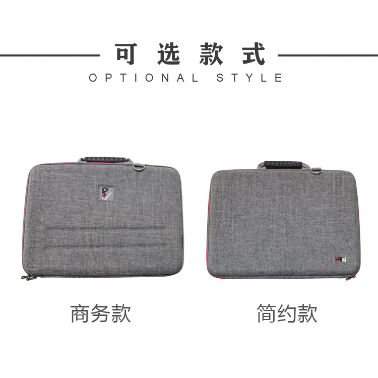 Factory Direct Sales 14inch Large-Capacity Computer Bag, Office Business Trip, Customized Briefcase, Anti-Fall and Anti-Pressure Satchel Eva Bag