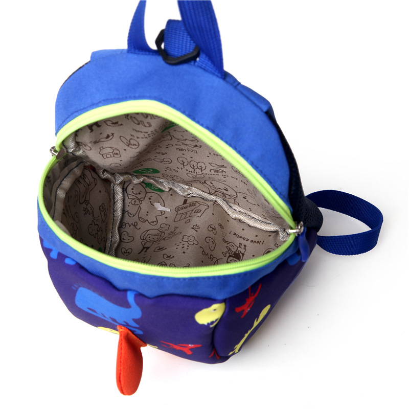 Dinosaur children's schoolbag anti-lost kindergarten 3-6 years old baby backpack travel parent-child backpack factory direct sales