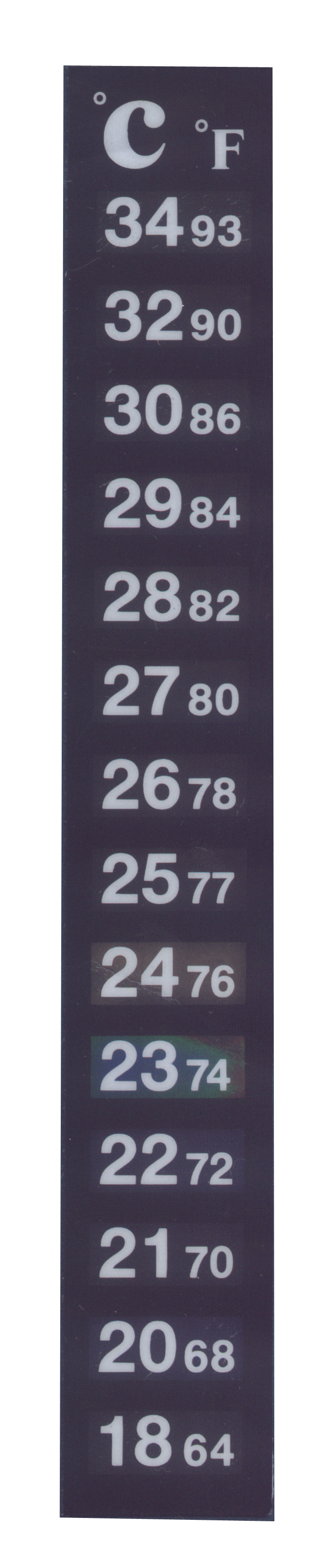 Fish Tank Thermometer Fish Tank Temperature Sticker Digital Thermometer Liquid Crystal Color Changing Thermometer