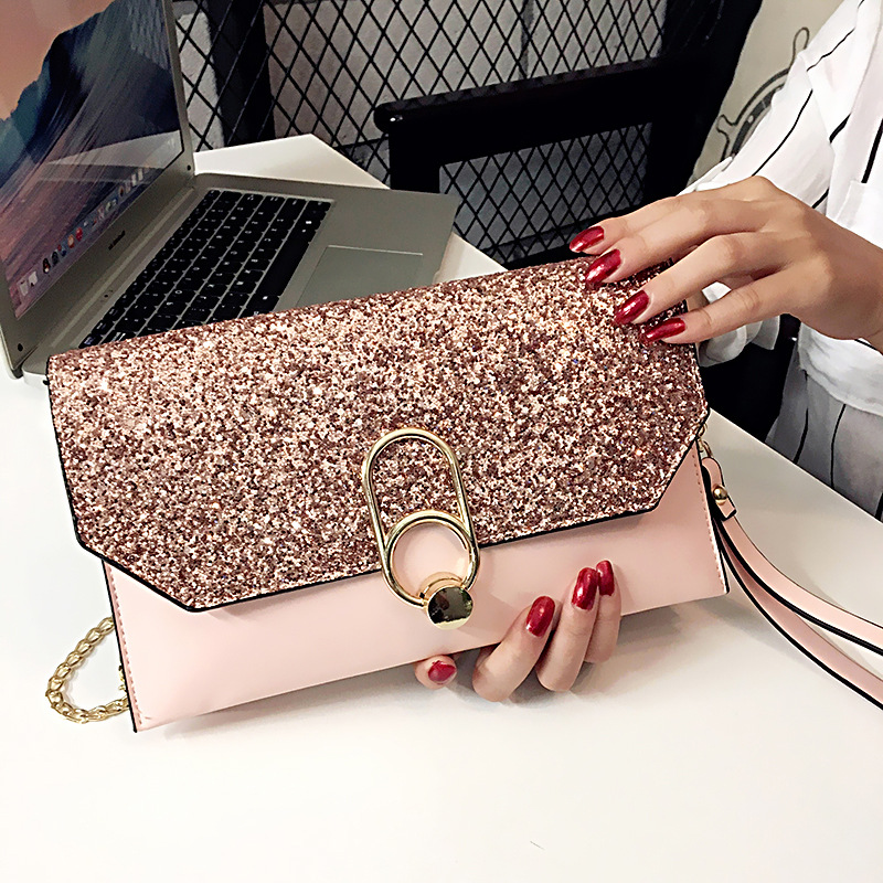 2020 New envelope women's bag clutch bag crossbody small bag Korean style personalized fashion all-match elegant clutch for women