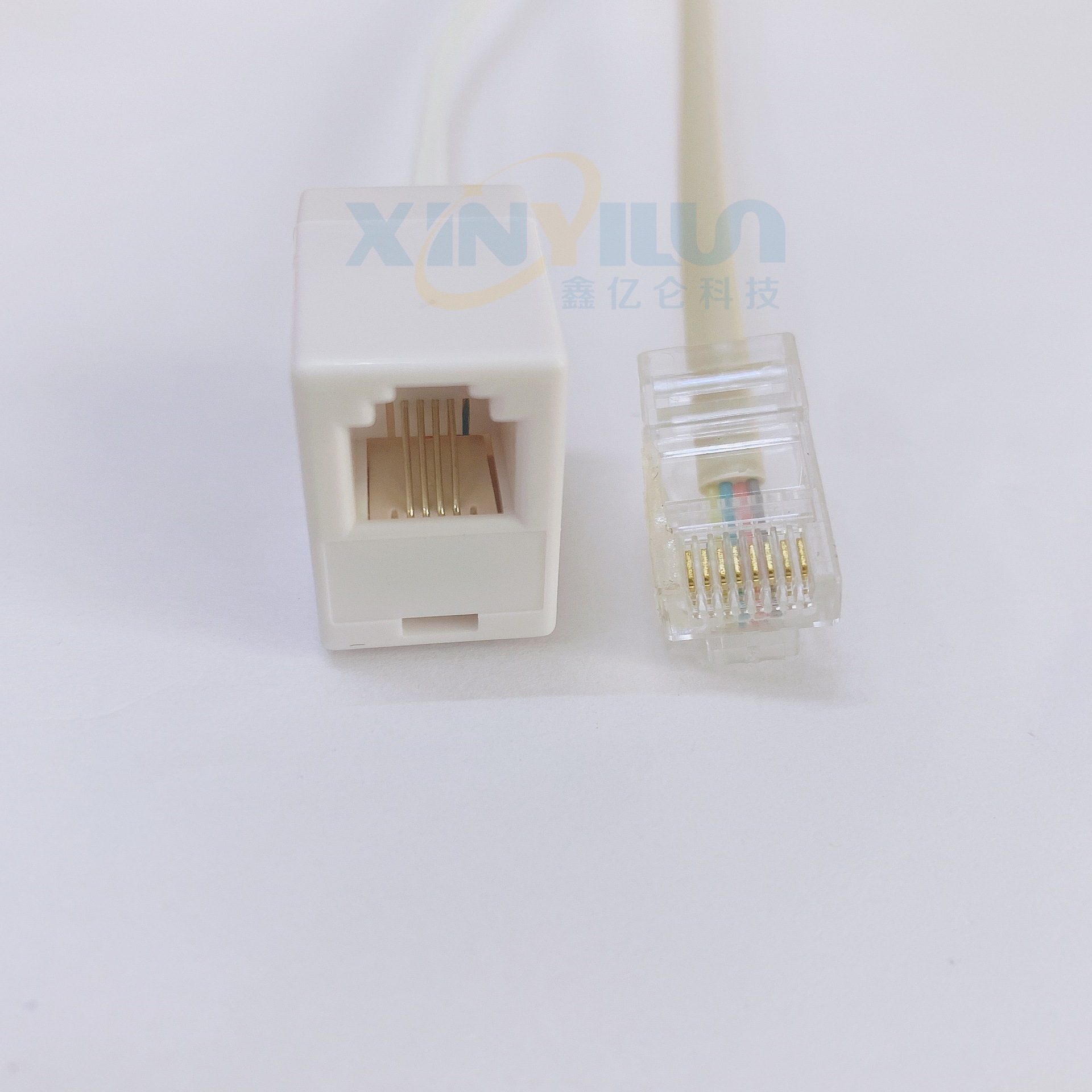 RJ45 to RJ11 network cable to telephone line network to telephone 8P8C to 6P4C telephone adapter