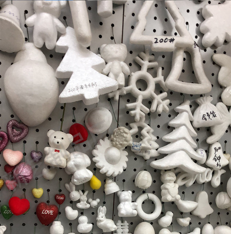 Foam Ball Round Ball Wholesale White Solid Round Styrofoam Ball Foam Hemisphere Kindergarten Handmade DIY