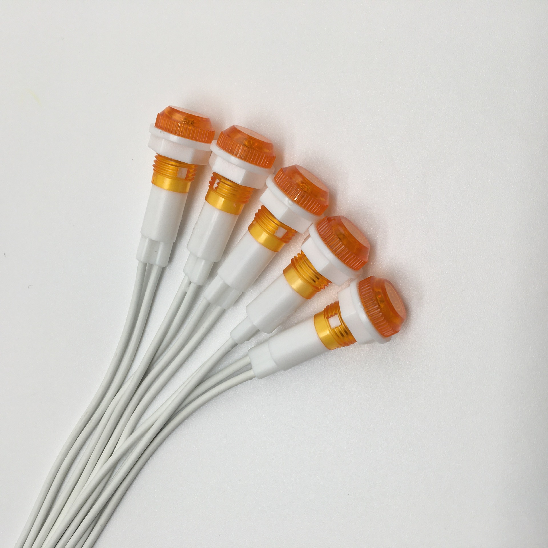 Led indicator lamp signal lamp belt buckle welding signal lamp XD10-6 mounting hole 10MM