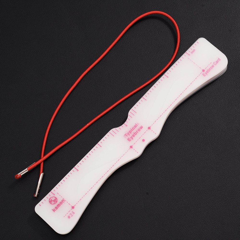 Cross-border supply Europe and the United States 24 pieces of silicone eyebrow card head-mounted hollowed-out feet eyebrow eyebrow eyebrow repair artifact