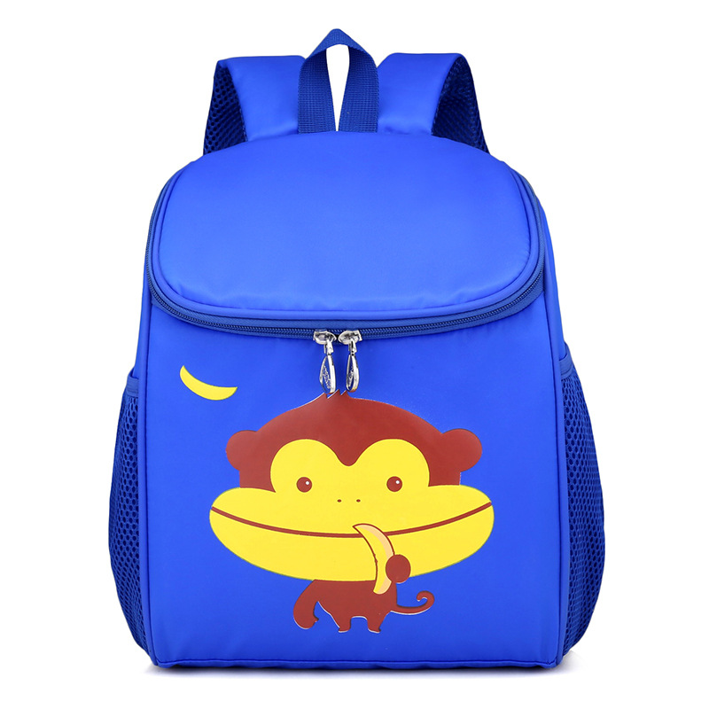 Kindergarten schoolbag custom printed logo advertising boys and girls burden reduction cute cartoon schoolbag factory direct sales
