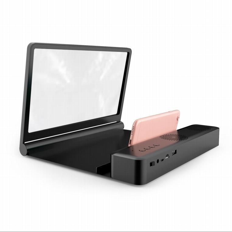 12inch Screen Amplifier Folding Large Screen Bluetooth Speaker Mobile Phone Hd Magnifier Speaker Ultra Clear