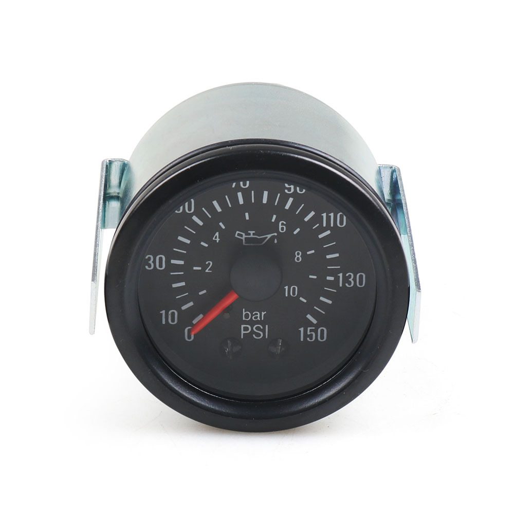 52mm direct induction mechanical oil pressure gauge 150Psi/10bar double scale 12V generator set
