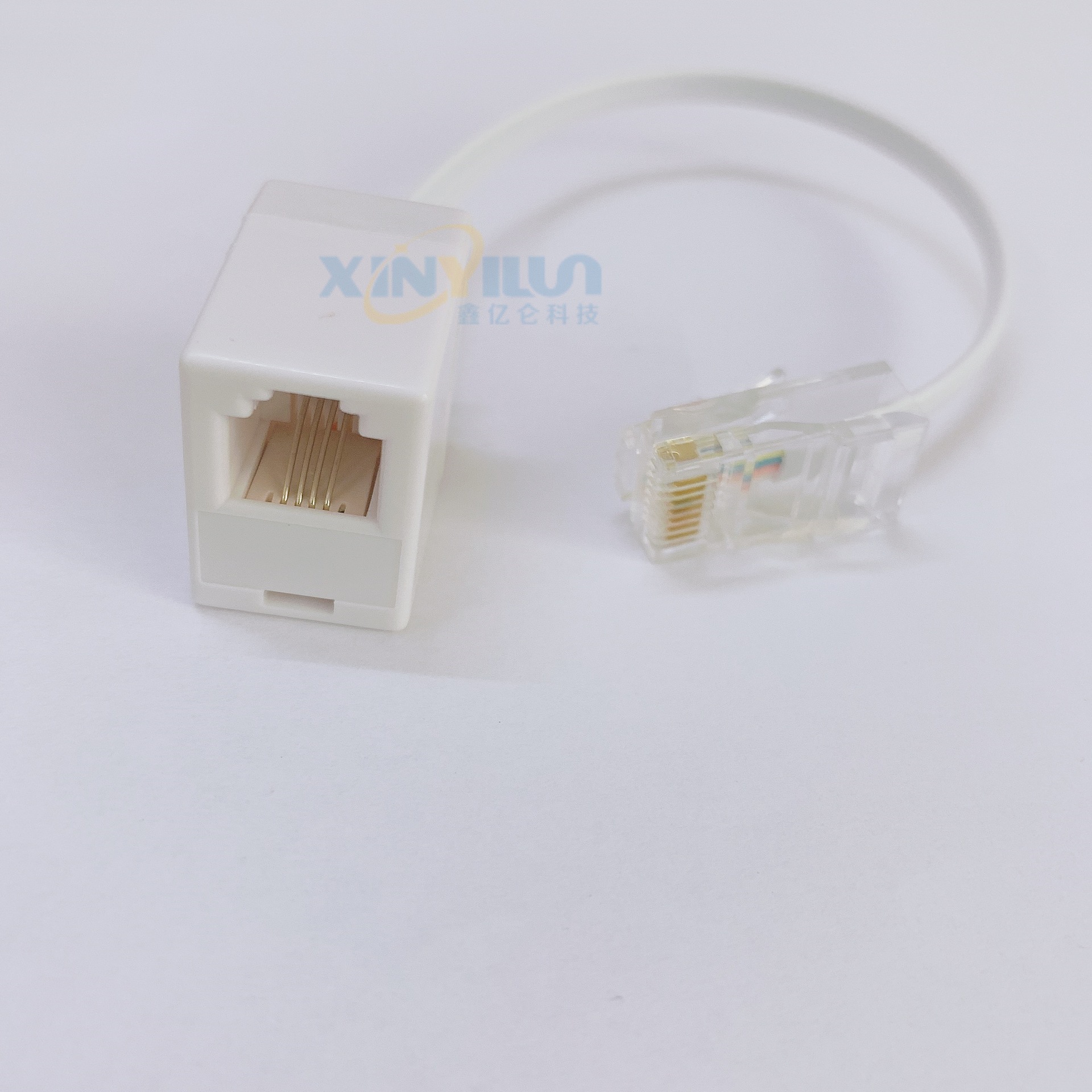 RJ45 to RJ11 network cable to telephone line network to telephone 8P8C to 6P4C telephone adapter