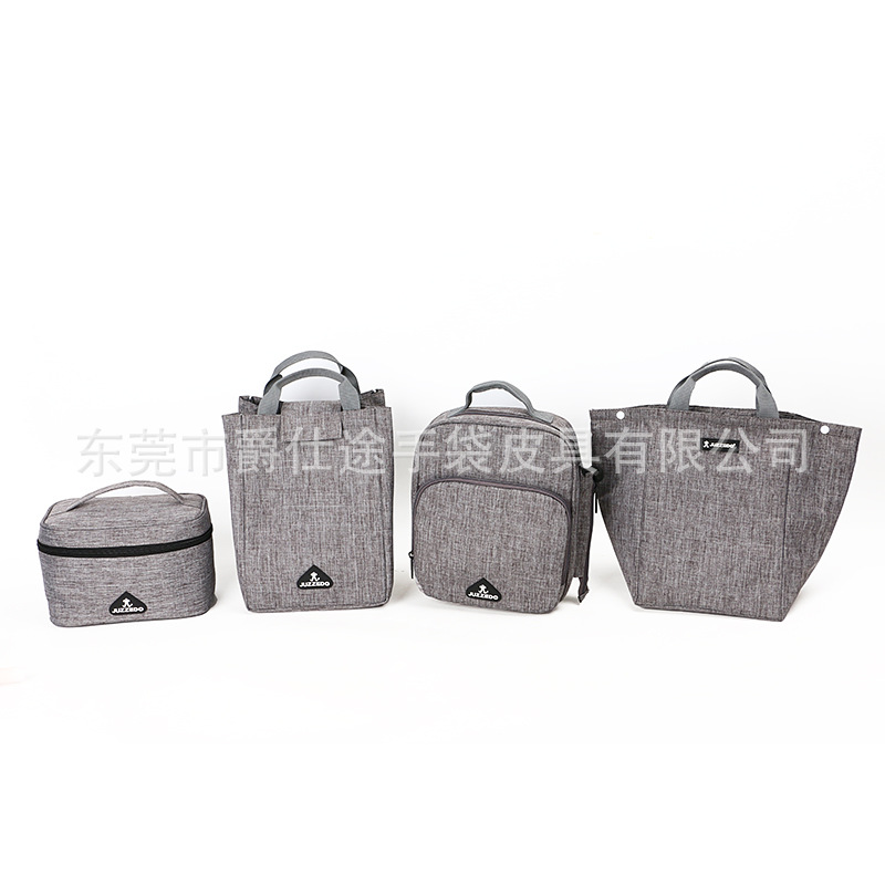 Korean Style Simple Snowflake Material Fresh-Keeping Bag, Environmentally Friendly Waterproof Rpet Lunch Bag, Creative Multi-Card Slot Thermal Bag