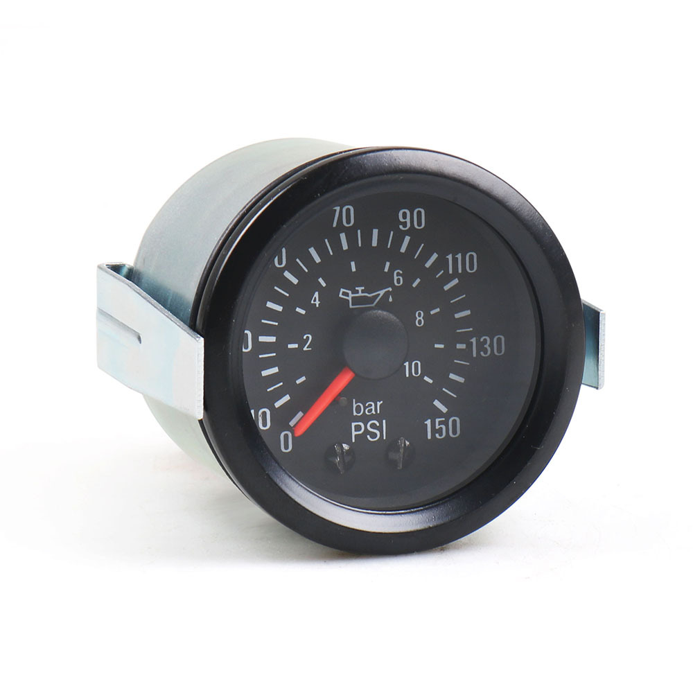 52mm direct induction mechanical oil pressure gauge 150Psi/10bar double scale 12V generator set