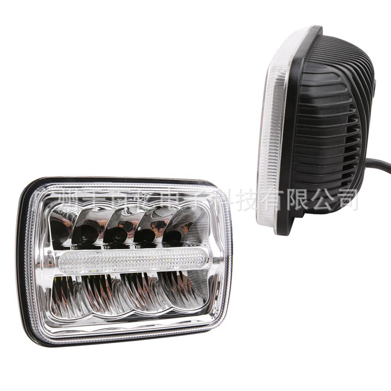Suitable for jeep Wrangler TJ Cherokee headlight 5x 7 square light 7 inch square light truck headlight pickup modification light