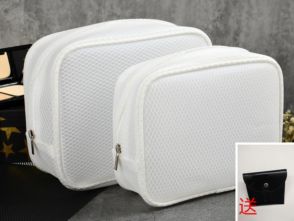 Производитель косметичек на заказ, белая водонепроницаемая косметичка, туалетная сумка, легкая в переноске, большой объем